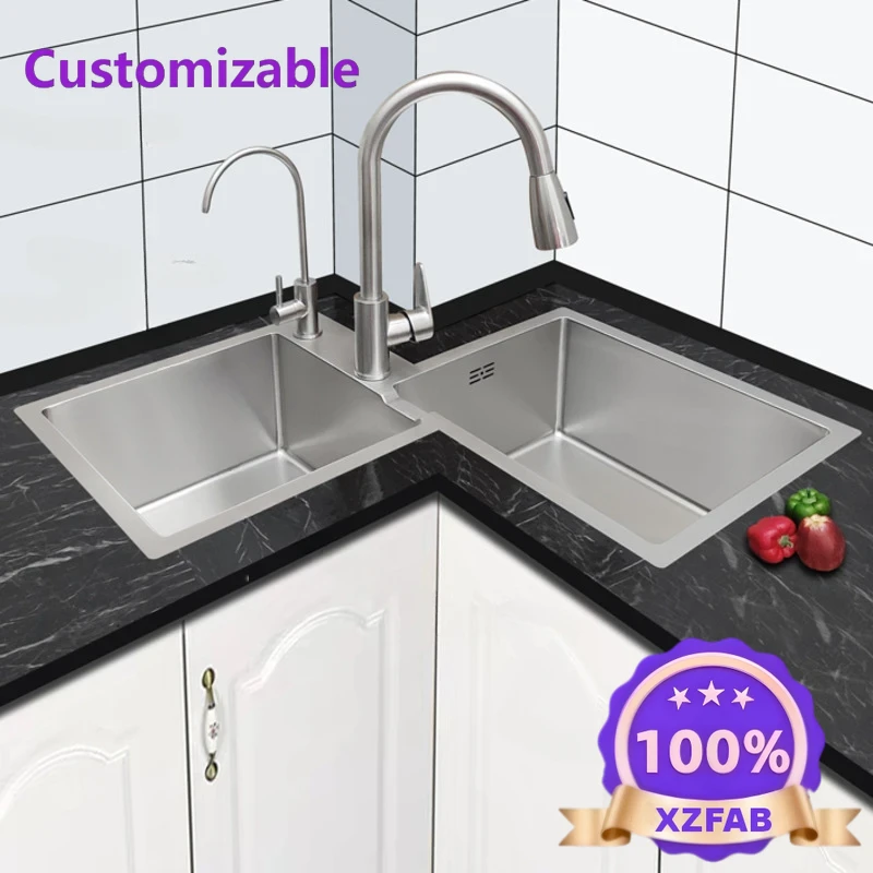 Commercial Kitchen Double Sink - Factory Direct 2026 Long - lasting