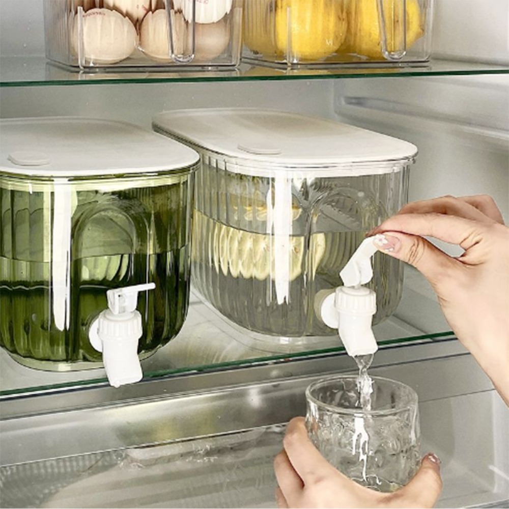 Cold Drink Dispenser - Thickened PET Beverage Dispenser 4L Water