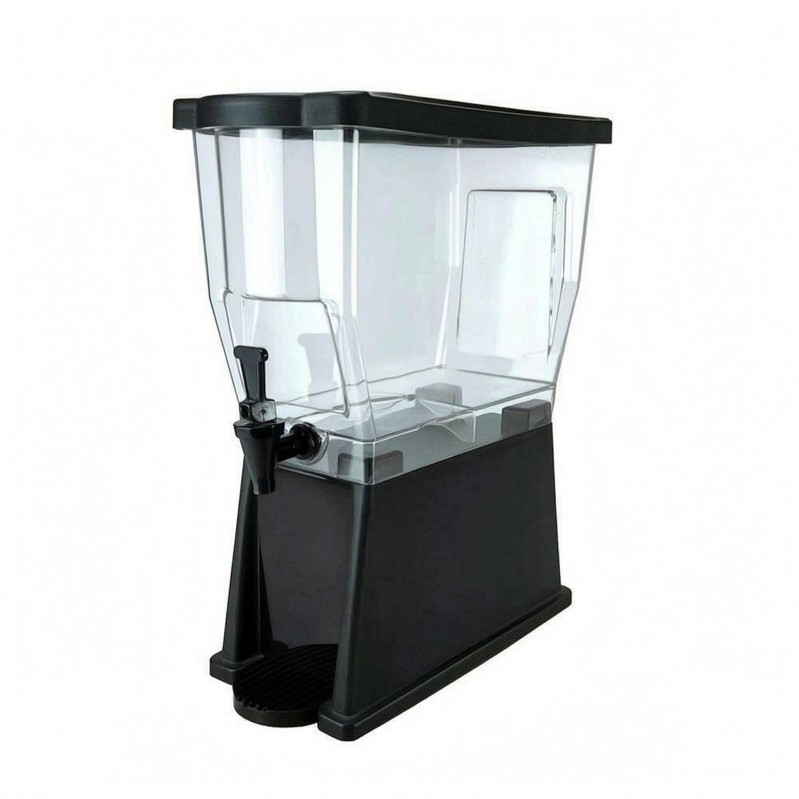 Cold Drink Dispenser - Rectangular Beverage Dispenser with Tap Cold