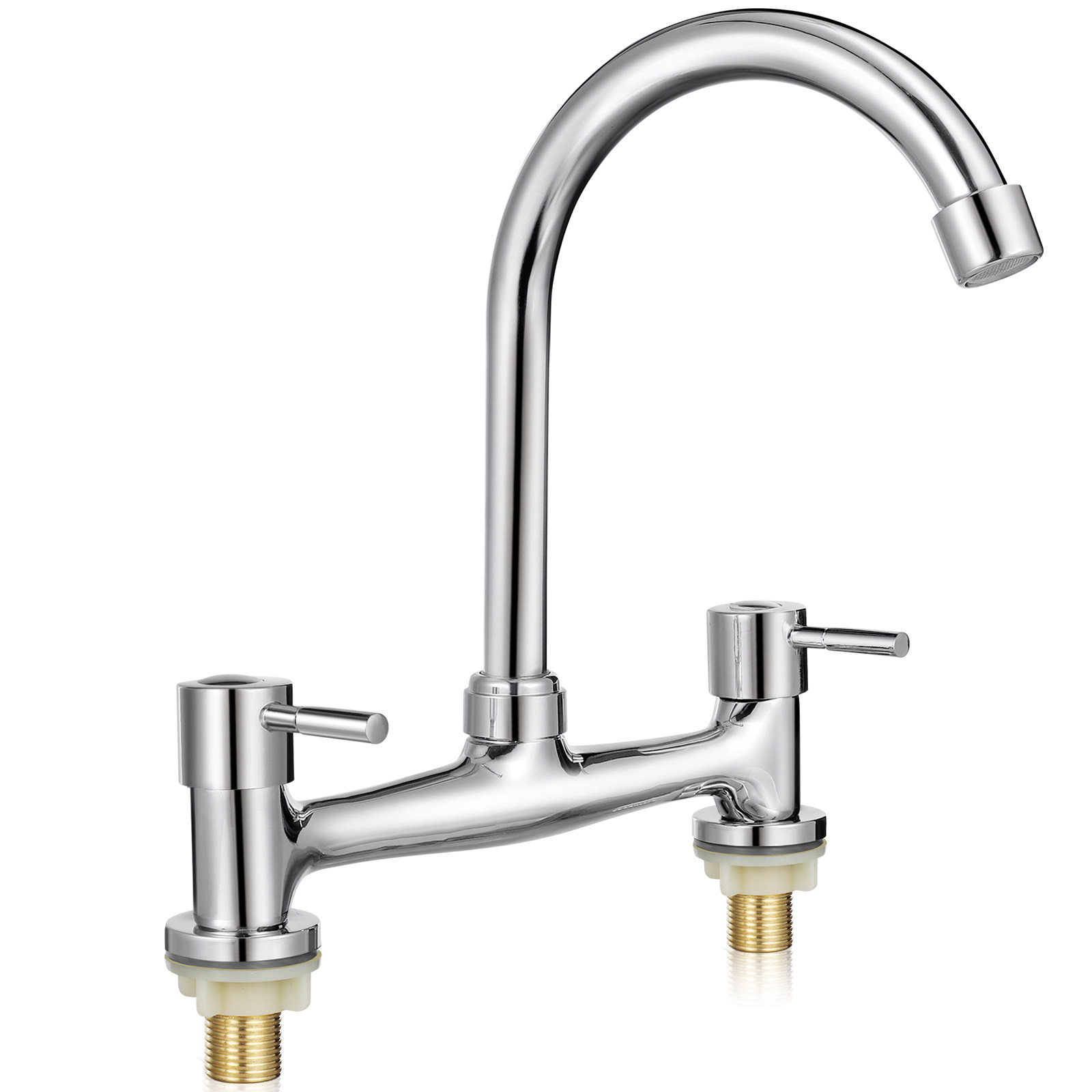 Commercial Kitchen Taps - Dual Hole Kitchen Faucet 20cm Spacing