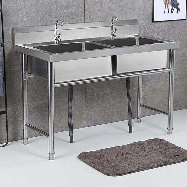 Singapore Hot Selling  Standar - Commercial Kitchen Double Sink recension och pris