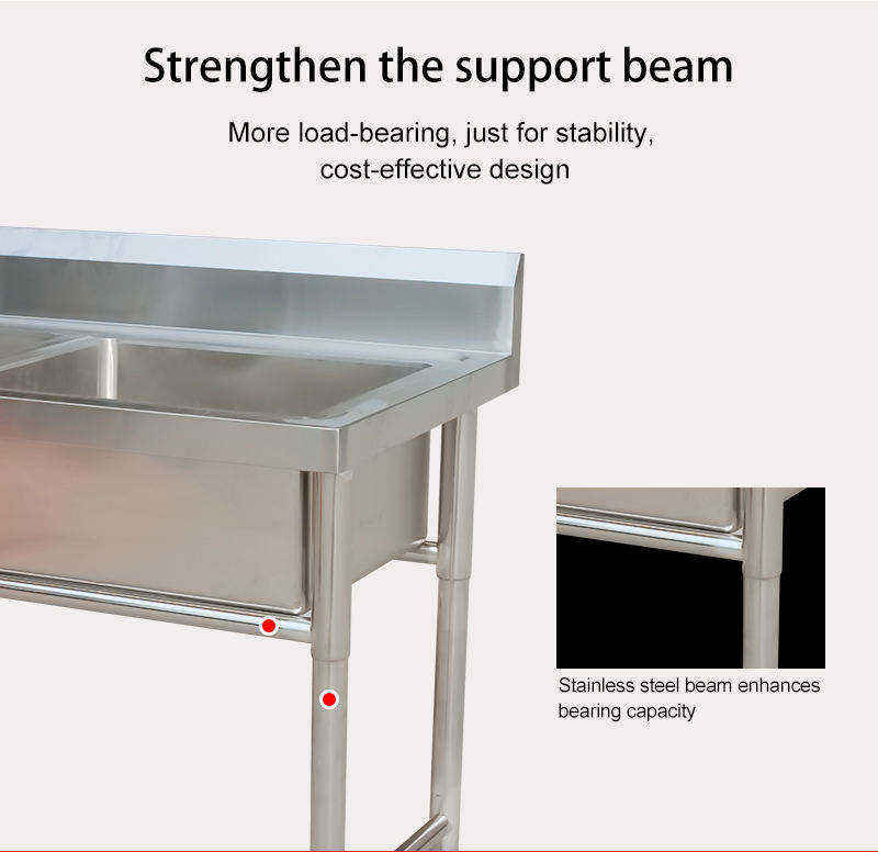 Singapore Hot Selling  Standar - Commercial Kitchen Double Sink recension och pris