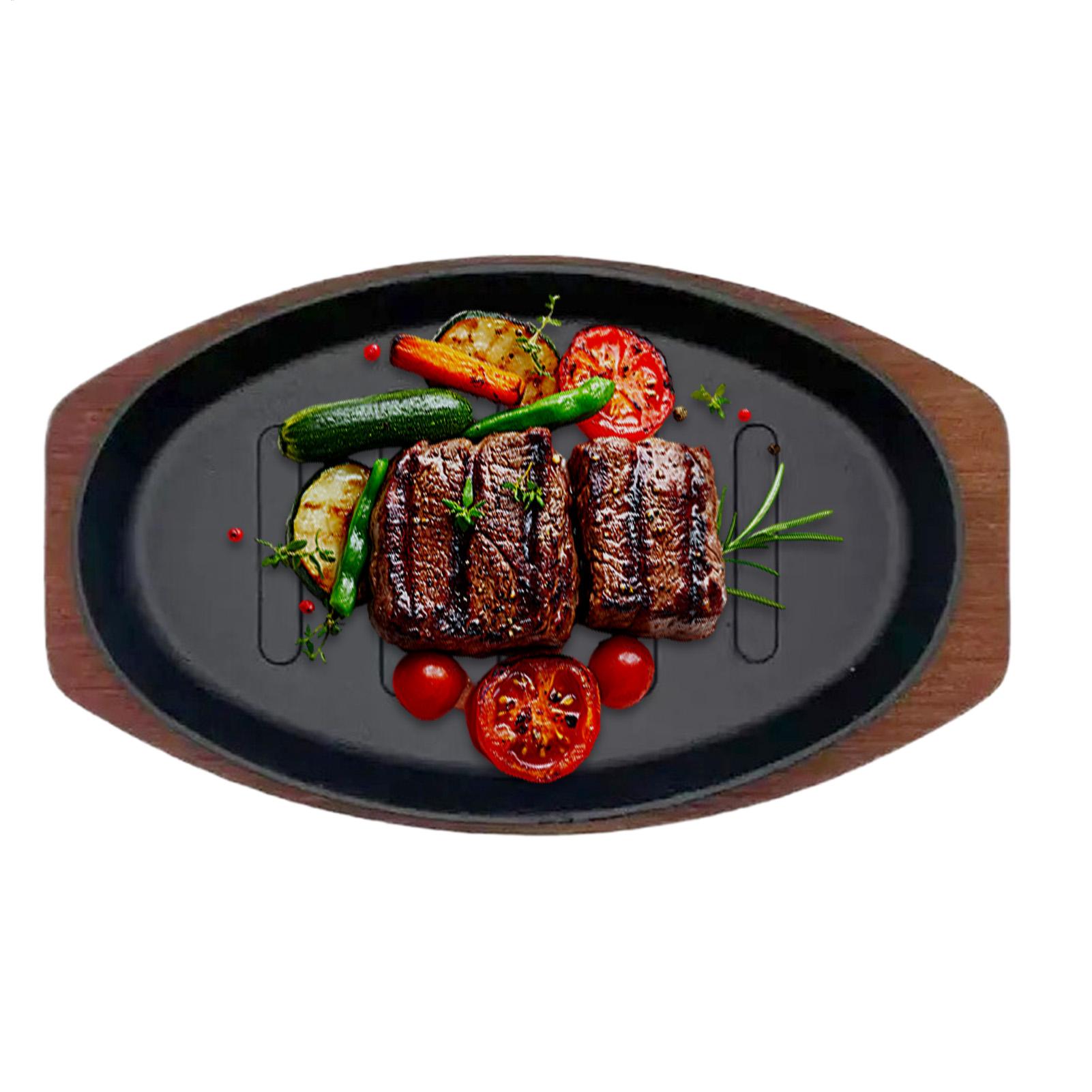 Cast Iron Oval  Shape Restaura - Teppanyaki Grill Table recension och pris