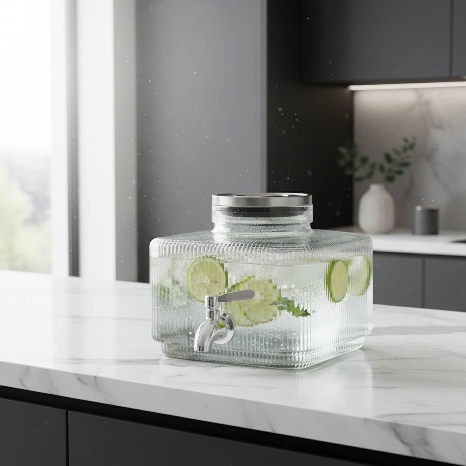 Glass Juice Dispenser with Lea - Cold Drink Dispenser recension och pris