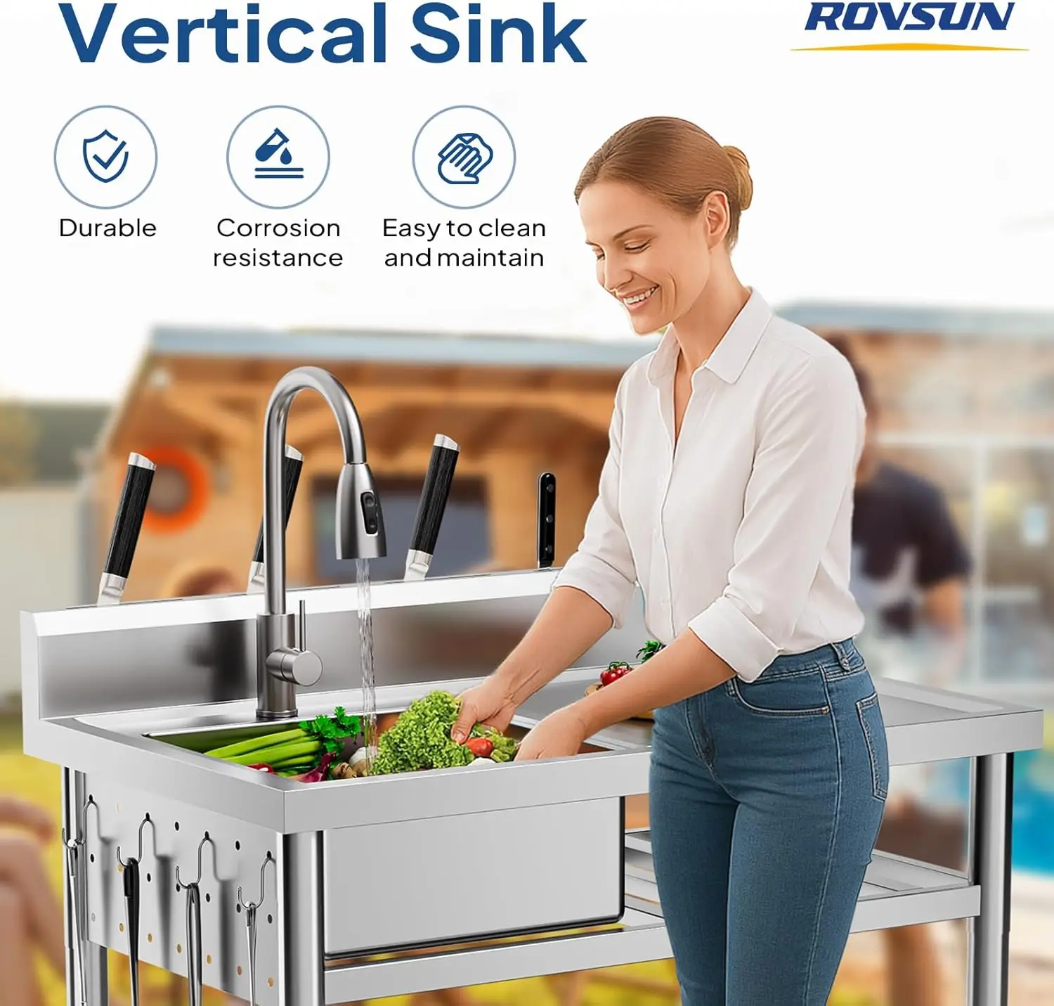 Stainless Steel Utility Sink,  - Commercial Kitchen Double Sink recension och pris