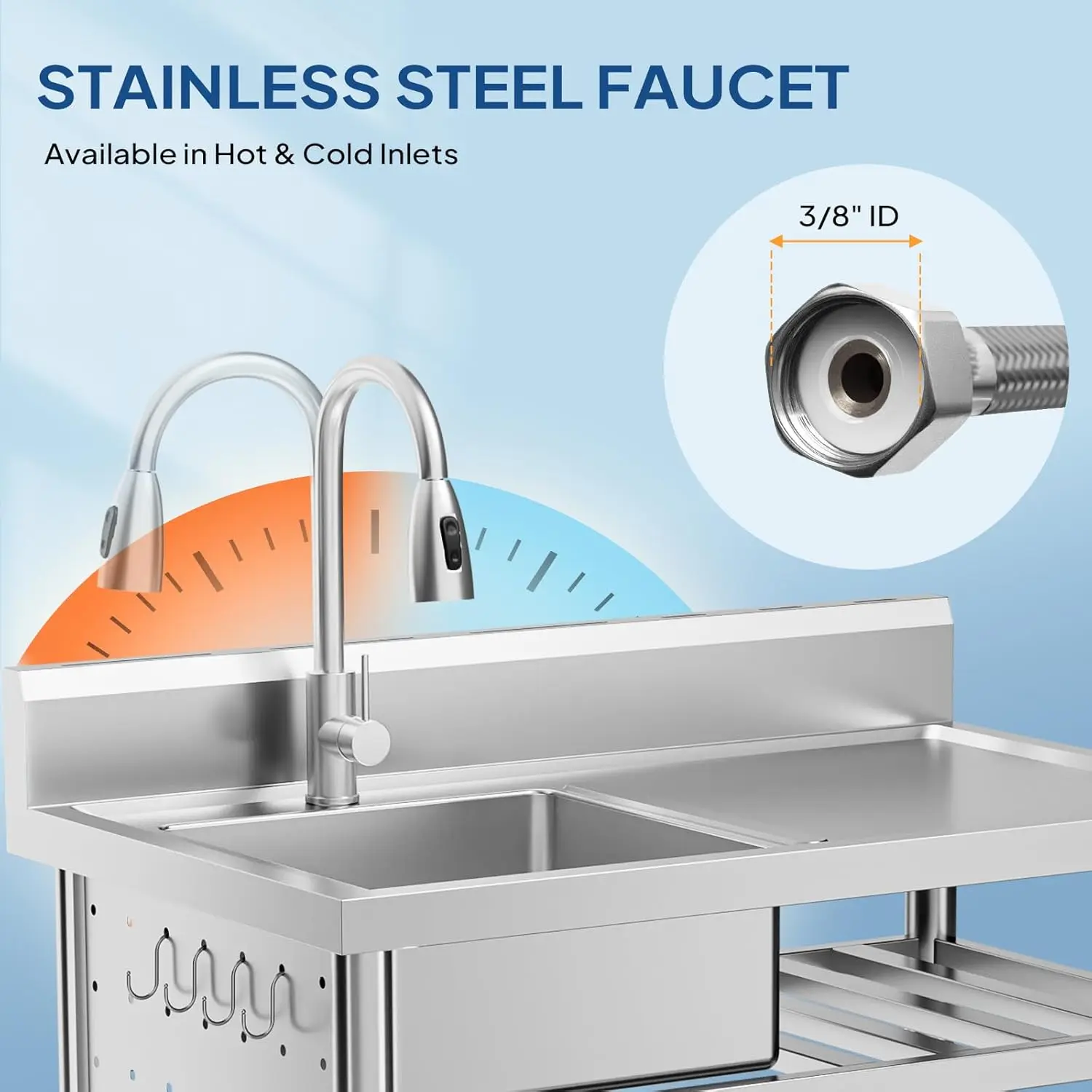 Stainless Steel Utility Sink,  - Commercial Kitchen Double Sink recension och pris