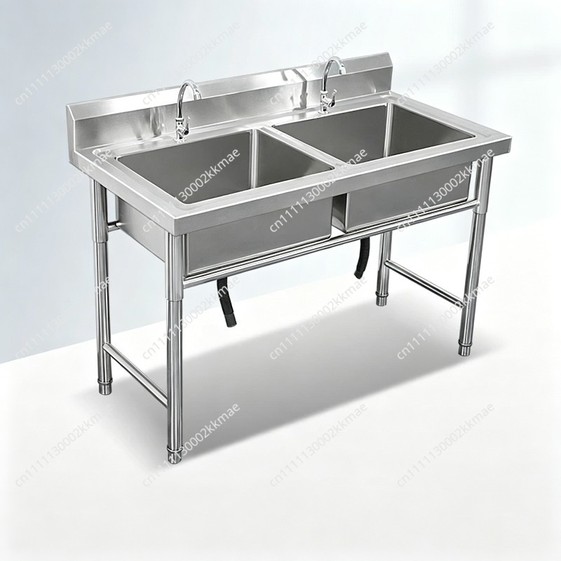 Commercial 304 Stainless Steel - Commercial Kitchen Double Sink recension och pris