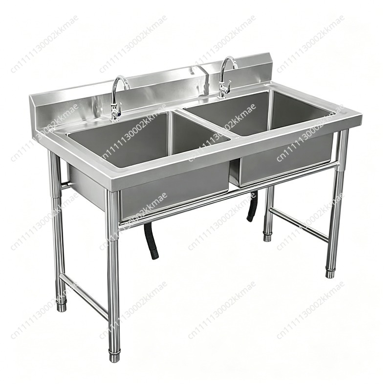 Commercial 304 Stainless Steel - Commercial Kitchen Double Sink recension och pris