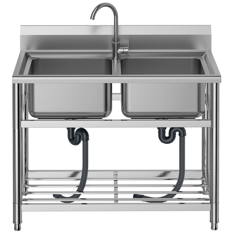 2026-stainless steel pool kitc - Commercial Kitchen Double Sink recension och pris