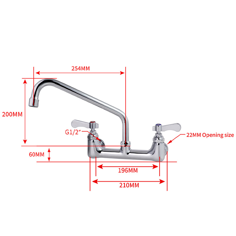 Commercial Kitchen Dual Hand 3 - Commercial Kitchen Taps recension och pris