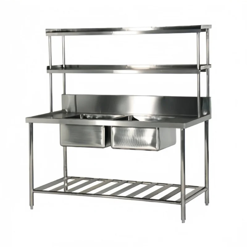 Sink Double Bowl Commercial St - Commercial Kitchen Double Sink recension och pris