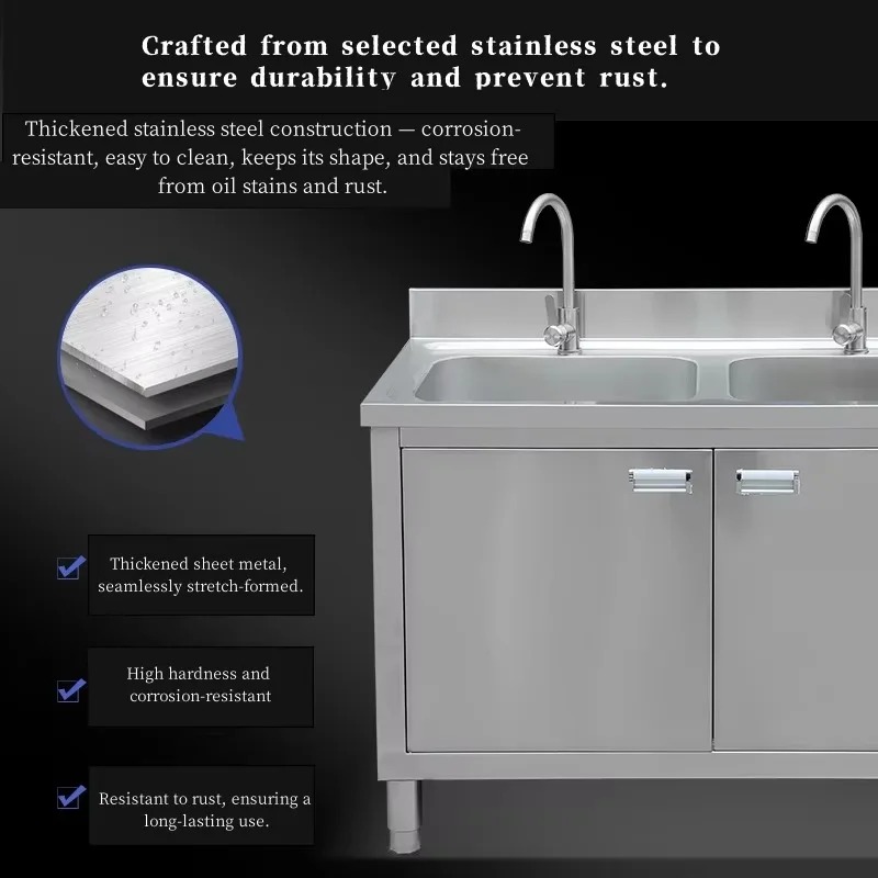 Commercial Stainless Steel Sin - Commercial Kitchen Double Sink recension och pris