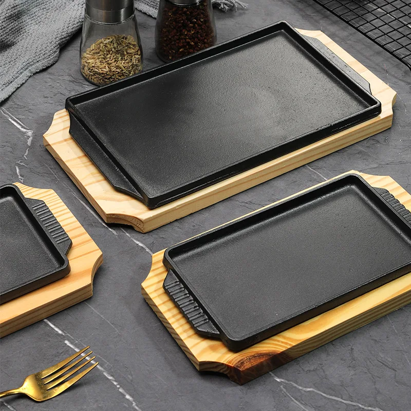 Cast Iron Rectangle Shape Rest - Teppanyaki Grill Table recension och pris